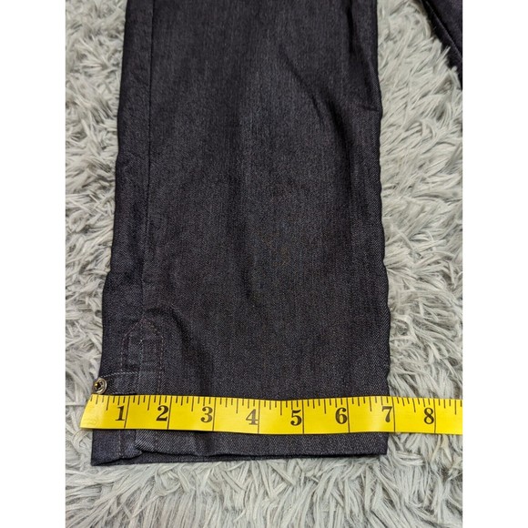 NYDJ Jeans Womens Size‎ 4 Cropped Midrise Capri Blue Denim Crop Dark Wash USA - Picture 8 of 13